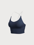 Women Knitted Nylon Yoga Sports Bras Sustainable Yoga Tops - BERLOOK