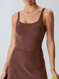 Women Knitted Nylon Yoga Tank Tops Sustainable Yoga Tops - BERLOOK