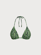 Women Knitted Polyamide Printed Bikini Tops Sustainable Bikinis - BERLOOK