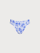 Women Knitted Polyester Bikini Bottoms Blue Sustainable Bikinis - BERLOOK