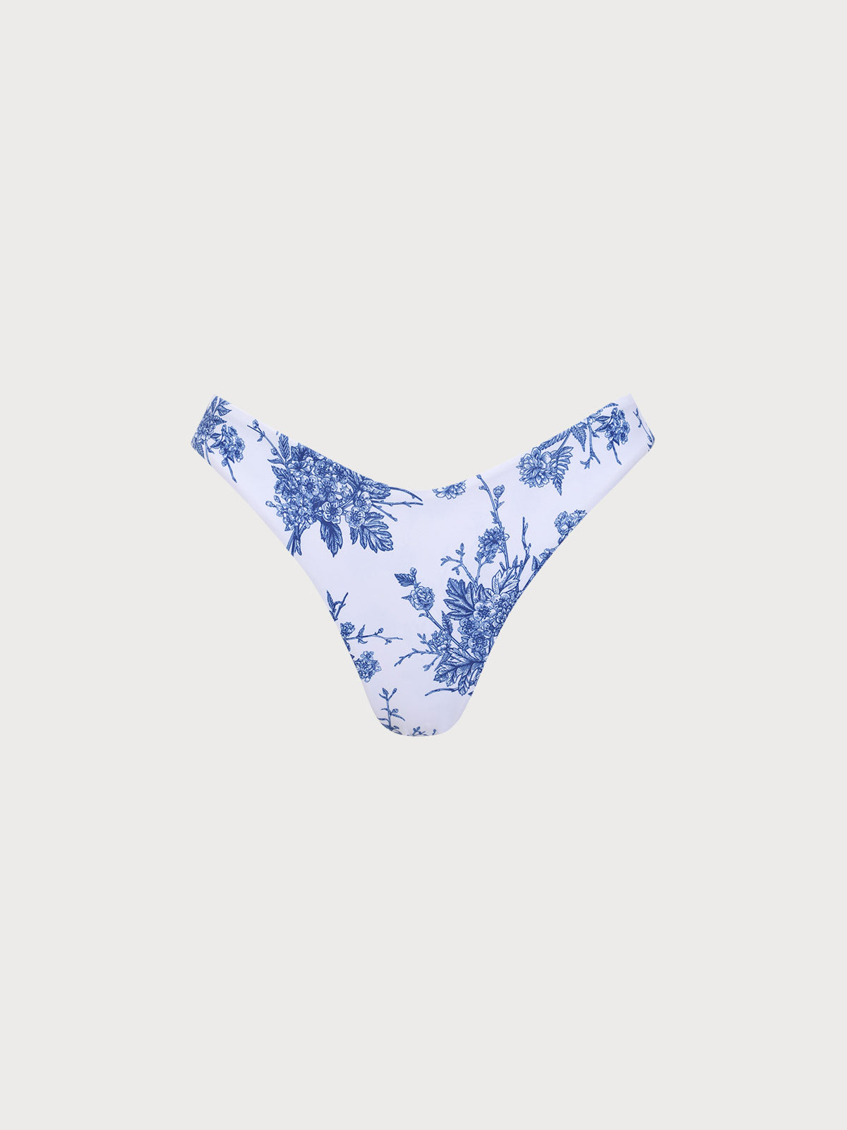 Women Knitted Polyester Bikini Bottoms Blue Sustainable Bikinis - BERLOOK