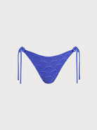 Women Knitted Polyester Bikini Bottoms Royal Blue Sustainable Bikinis - BERLOOK