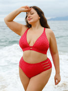 Women Knitted Polyester Bikini Bottoms Sustainable Plus Size Bikinis - BERLOOK