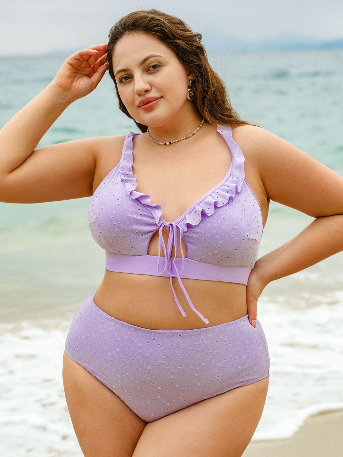 Women Knitted Polyester Bikini Bottoms Sustainable Plus Size Bikinis - BERLOOK