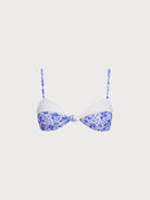 Women Knitted Polyester Bikini Tops Blue Sustainable Bikinis - BERLOOK