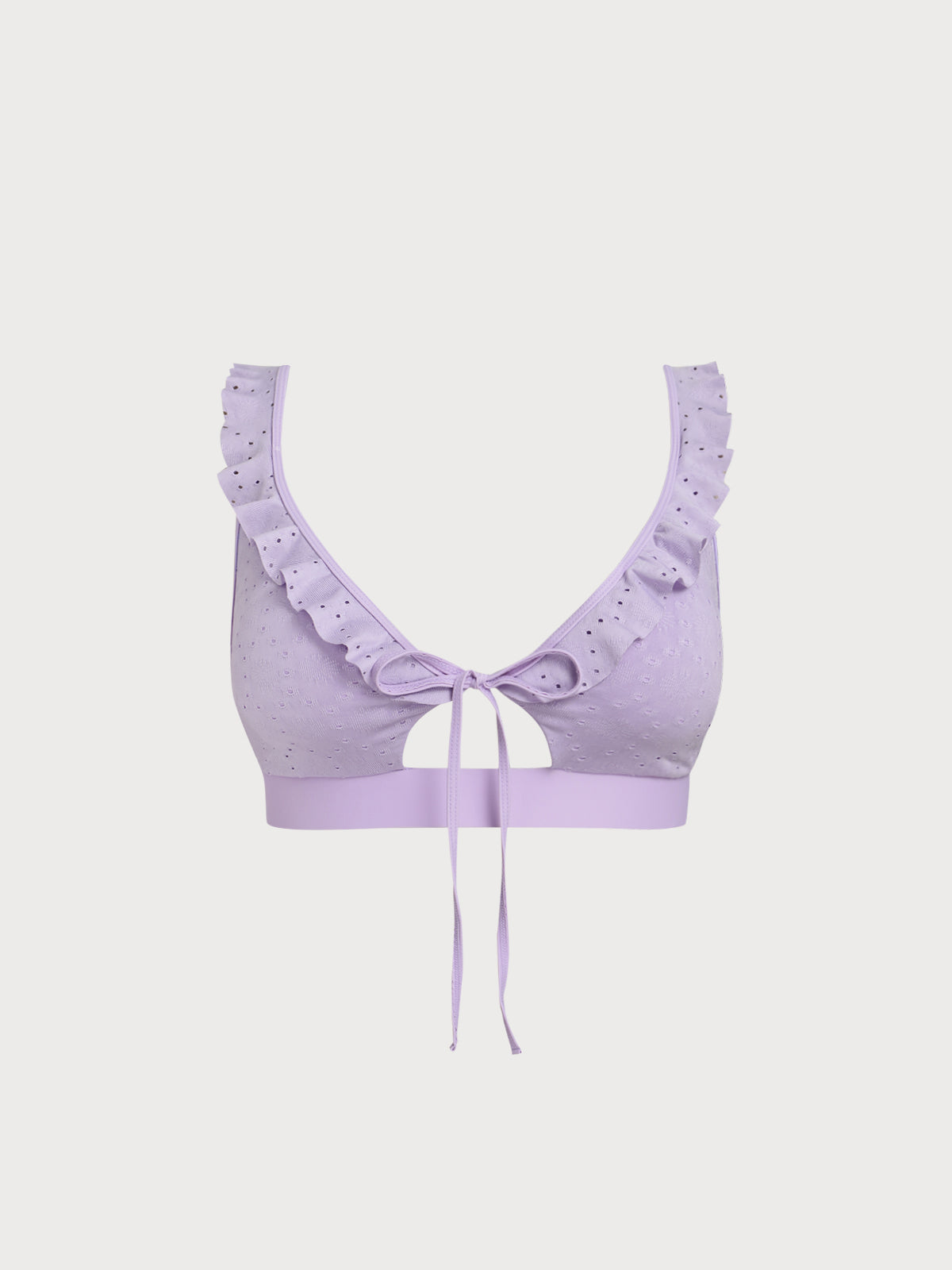 Women Knitted Polyester Bikini Tops Sustainable Plus Size Bikinis - BERLOOK