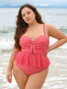 Women Knitted Polyester Bikini Tops Sustainable Plus Size Bikinis - BERLOOK