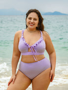 Women Knitted Polyester Bikini Tops Sustainable Plus Size Bikinis - BERLOOK