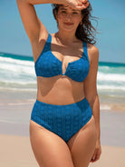 Women Knitted Polyester Bikini Tops Sustainable Plus Size Bikinis - BERLOOK