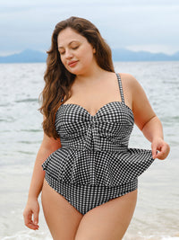 Women Knitted Polyester Bikini Tops Sustainable Plus Size Tankinis - BERLOOK