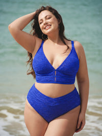 Women Knitted Polyester Bikini Tops Sustainable Plus Size Tankinis - BERLOOK