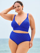 Women Knitted Polyester Bikini Tops Sustainable Plus Size Tankinis - BERLOOK