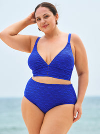 Women Knitted Polyester Bikini Tops Sustainable Plus Size Tankinis - BERLOOK