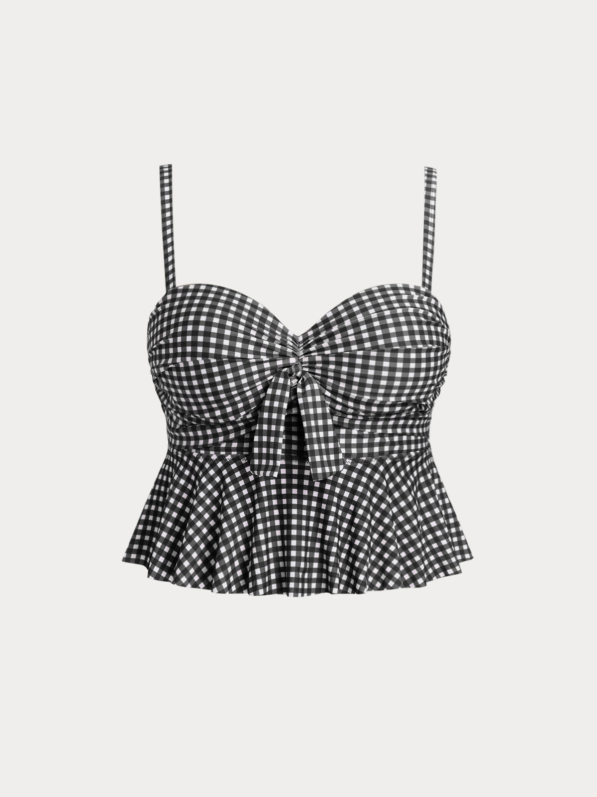 Women Knitted Polyester Bikini Tops Sustainable Plus Size Tankinis - BERLOOK