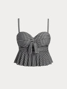 Women Knitted Polyester Bikini Tops Sustainable Plus Size Tankinis - BERLOOK