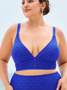 Women Knitted Polyester Bikini Tops Sustainable Plus Size Tankinis - BERLOOK