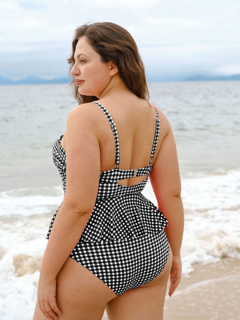 Women Knitted Polyester Bikini Tops Sustainable Plus Size Tankinis - BERLOOK