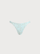 Women Knitted Polyester Blended Bikini Bottoms Light Blue Sustainable Bikinis - BERLOOK