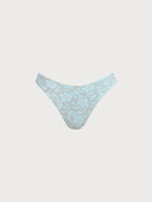 Women Knitted Polyester Blended Bikini Bottoms Light Blue Sustainable Bikinis - BERLOOK