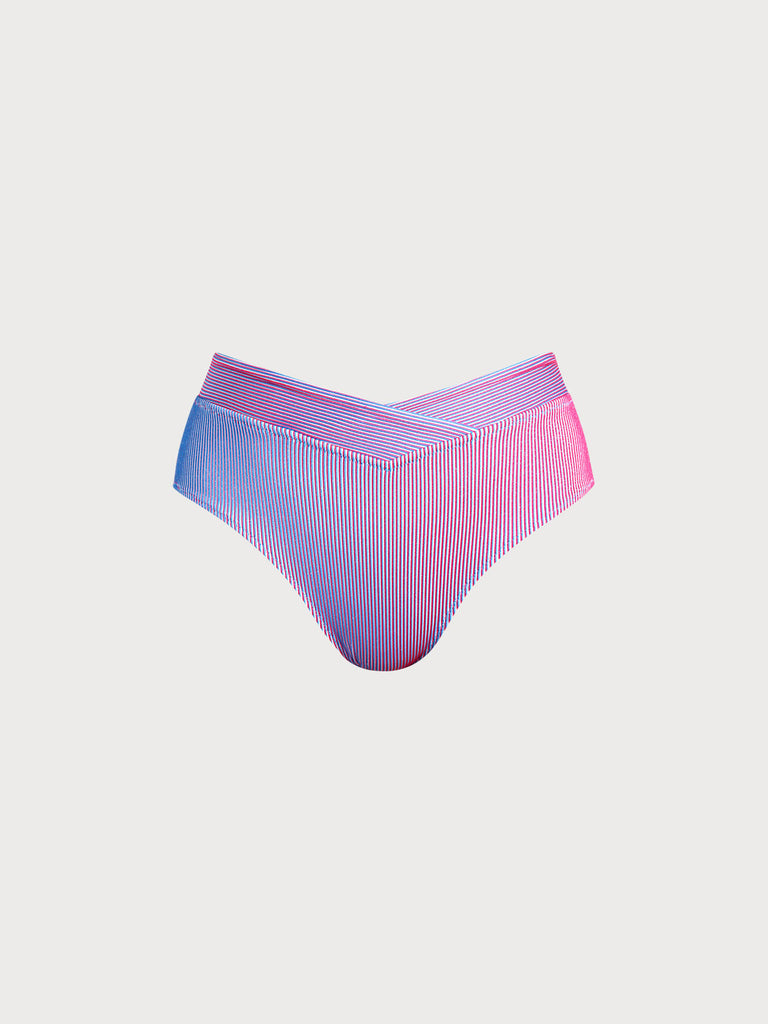 Women Knitted Polyester Blended Bikini Bottoms Multi Sustainable Plus Size Bikinis - BERLOOK