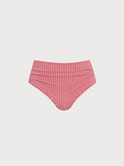 Women Knitted Polyester blended Bikini Bottoms Red Sustainable Plus Size Bikinis - BERLOOK