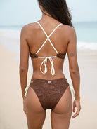 Women Knitted Polyester Blended  Bikini Bottoms Sustainable Bikinis - BERLOOK