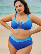 Women Knitted Polyester Blended Bikini Bottoms Sustainable Plus Size Bikinis - BERLOOK