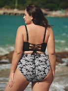 Women Knitted Polyester Blended Bikini Bottoms Sustainable Plus Size Bikinis - BERLOOK