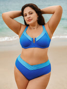Women Knitted Polyester Blended Bikini Bottoms Sustainable Plus Size Bikinis - BERLOOK