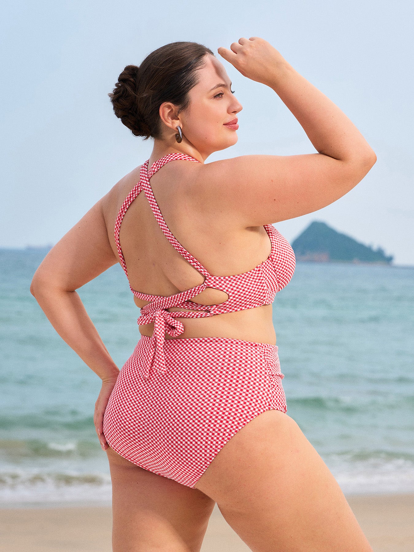 Women Knitted Polyester blended Bikini Bottoms Sustainable Plus Size Bikinis - BERLOOK