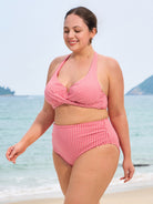 Women Knitted Polyester blended Bikini Bottoms Sustainable Plus Size Bikinis - BERLOOK