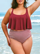 Women Knitted  Polyester Blended Bikini Bottoms Sustainable Plus Size Tankinis - BERLOOK