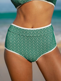 Women Knitted Polyester Blended Bikini Bottoms Sustainable Surfing Clothes - BERLOOK
