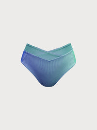 Women Knitted Polyester Blended Bikini Tops Green Sustainable Plus Size Bikinis - BERLOOK