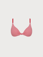 Women KnittedPolyester blended Bikini Tops Red Sustainable Plus Size Bikinis - BERLOOK