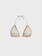 Women Knitted Polyester Blended Bikini Tops Sustainable Bikinis - BERLOOK