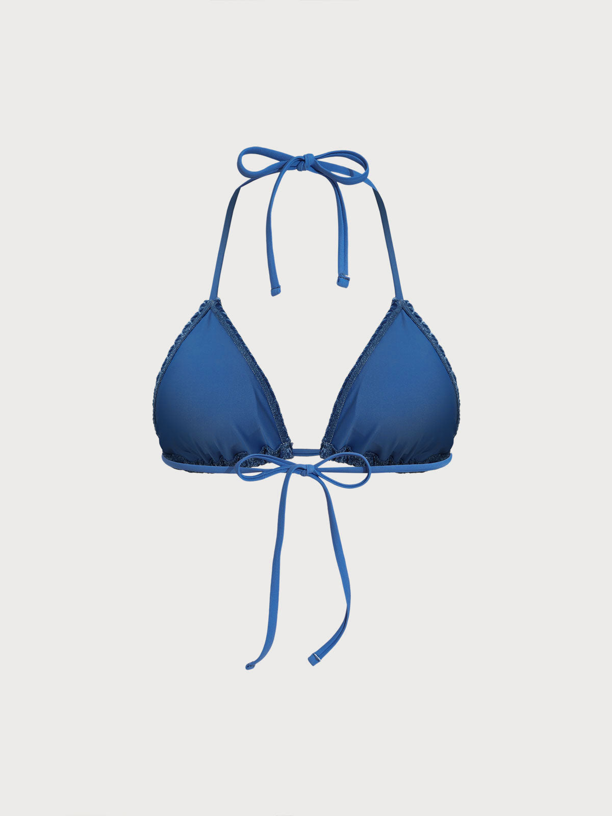 Women Knitted Polyester Blended Bikini Tops Sustainable Bikinis - BERLOOK