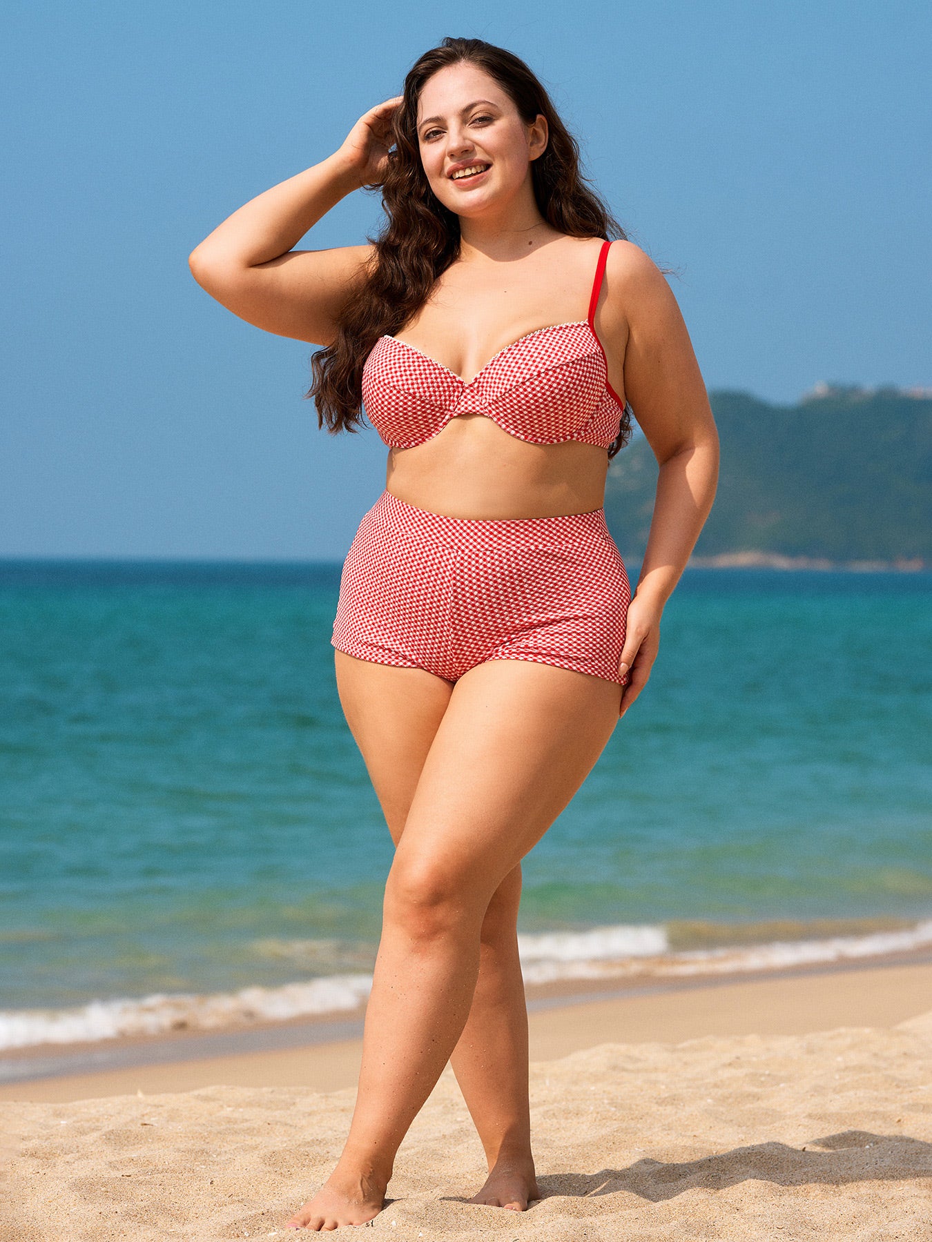 Women Knitted Polyester blended Bikini Tops Sustainable Plus Size Bikinis - BERLOOK