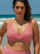 Women Knitted Polyester blended Bikini Tops Sustainable Plus Size Bikinis - BERLOOK