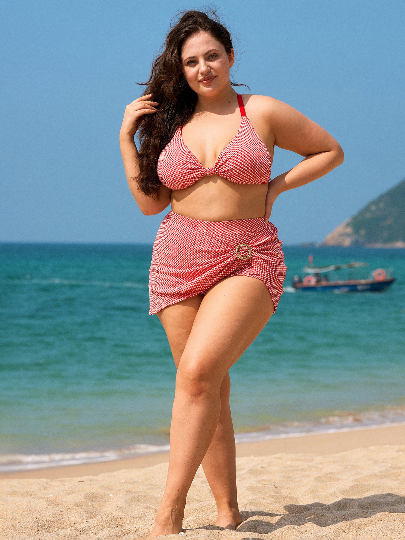 Women Knitted Polyester blended Cover ups Sustainable Plus Size Cover-ups - BERLOOK