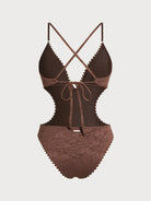 Women Knitted Polyester Blended One-Pieces Sustainable One-Pieces - BERLOOK