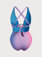 Women Knitted Polyester Blended One Pieces Swimwear Sustainable Plus Size One-Pieces - BERLOOK