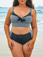 Women Knitted Polyester Nylon Blended Bikini Bottoms Sustainable Plus Size Bikinis - BERLOOK