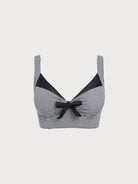 Women Knitted Polyester Nylon Blended Bikini Tops Black Sustainable Plus Size Bikinis - BERLOOK