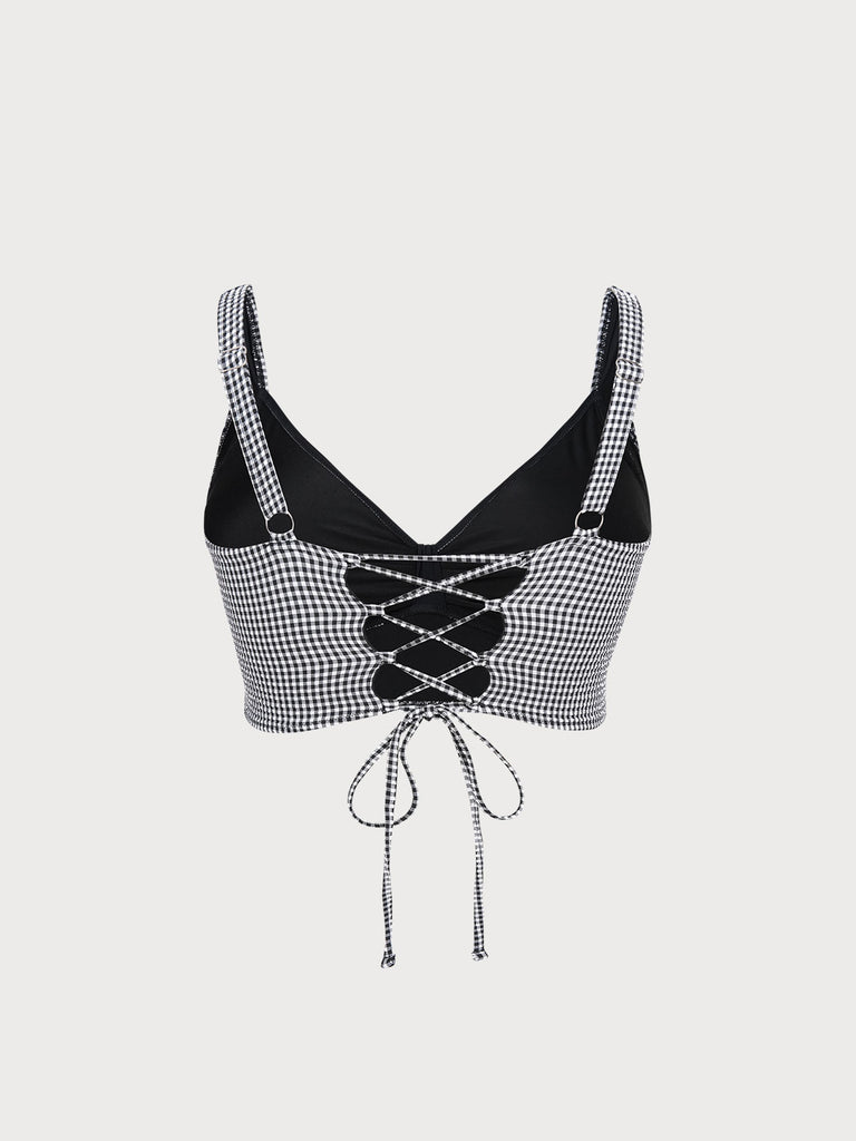 Women Knitted Polyester Nylon Blended Bikini Tops Sustainable Plus Size Bikinis - BERLOOK