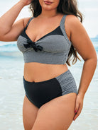 Women Knitted Polyester Nylon Blended Bikini Tops Sustainable Plus Size Bikinis - BERLOOK