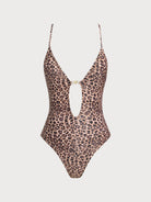 Women Knitted Polyester One Pieces Swimwear Dark Coffee Sustainable One-Pieces - BERLOOK