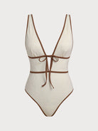 Women Knitted Polyester One Pieces Swimwear Sustainable One-Pieces - BERLOOK