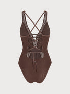 Women Knitted Polyester One Pieces Swimwear Sustainable One-Pieces - BERLOOK