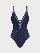Women Knitted Polyester One Pieces Swimwear Sustainable One-Pieces - BERLOOK